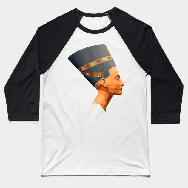 Queen Nefertiti Icon Baseball T-Shirt by Ricardo77